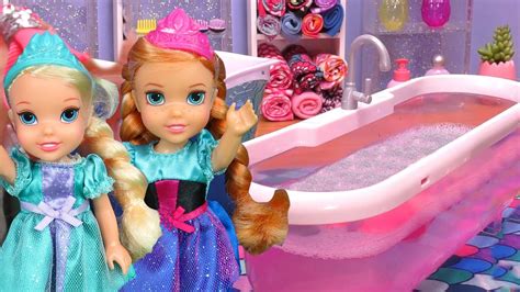 anna and elsa toys youtube|elsa and anna bubble bath.